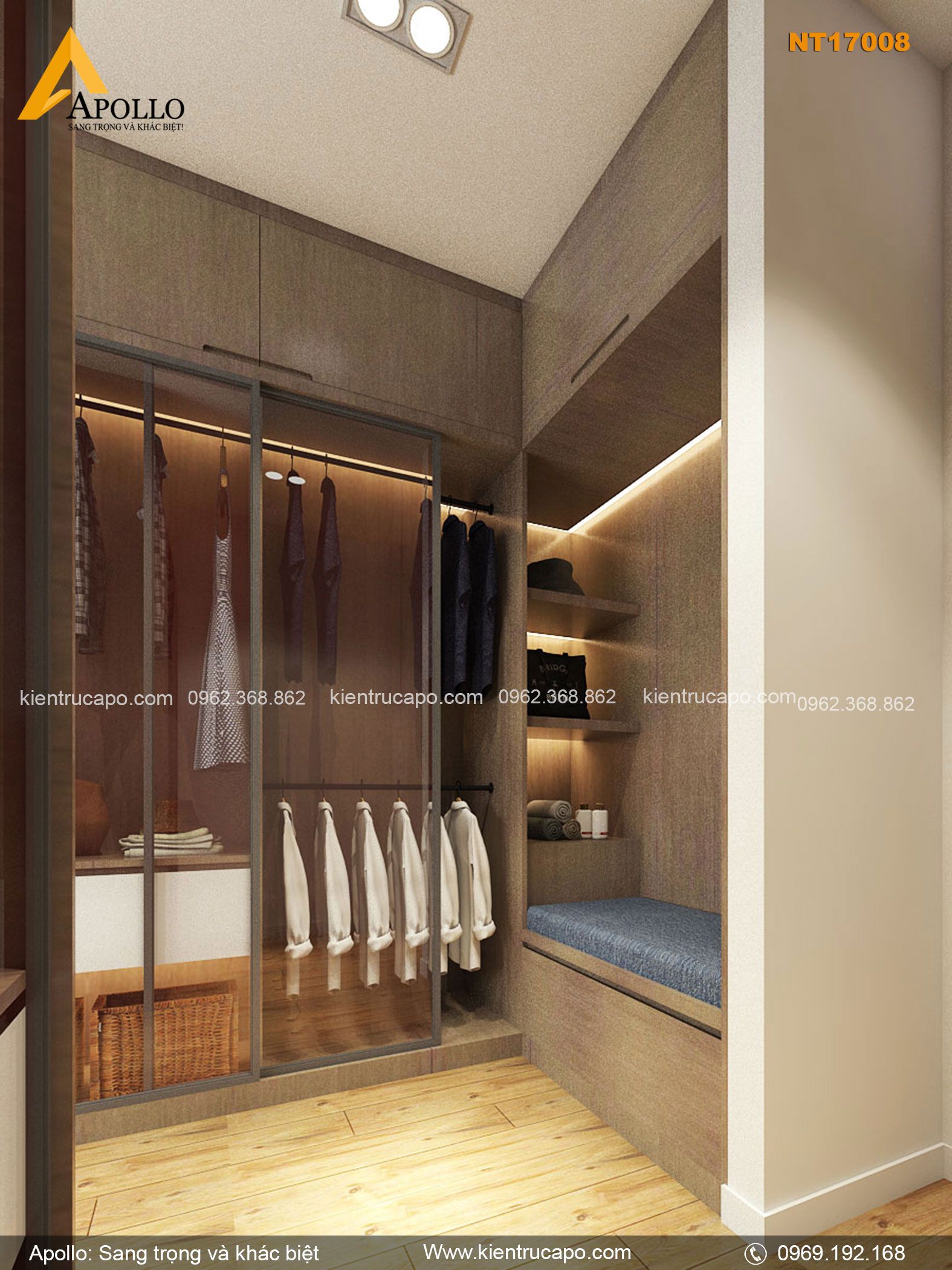 Mẫu Căn hộ chung cư dành cho gia đình trẻ (NT17008)